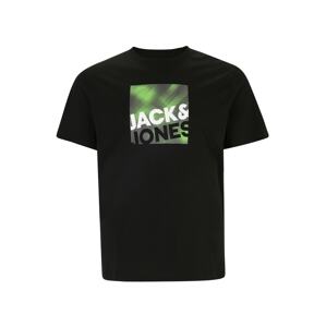 Jack & Jones Plus Póló  világoszöld / fekete / fehér