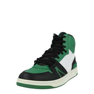 LACOSTE Magas szárú sportcipők 'L001 223 2 Sma'  zöld / fekete / fehér