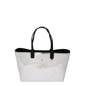 TOMMY HILFIGER Shopper táska 'Iconic'  világosszürke / fekete