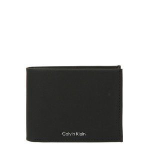 Calvin Klein Pénztárcák 'MUST'  fekete / ezüst
