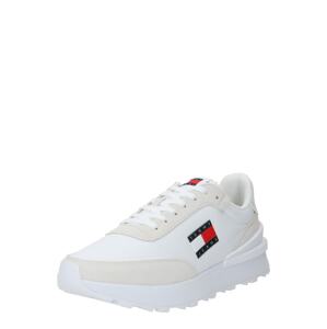 Tommy Jeans Rövid szárú sportcipők 'Essential'  kék / piros / fehér / piszkosfehér