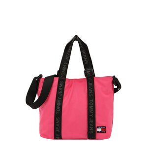 Tommy Jeans Shopper táska 'Essential'  szürke / világos-rózsaszín / piros / fekete