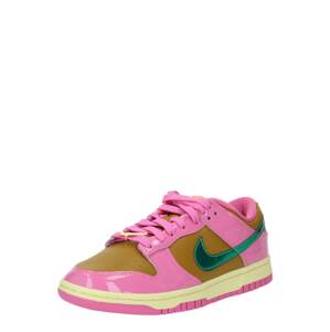 Nike Sportswear Rövid szárú sportcipők 'Dunk Parris Goebel QS'  mustár / smaragd / rózsaszín