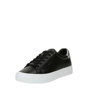 Calvin Klein Rövid szárú sportcipők 'NANO FOX'  fekete / ezüst