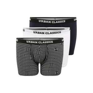 Urban Classics Boxeralsók  éjkék / fekete / fehér