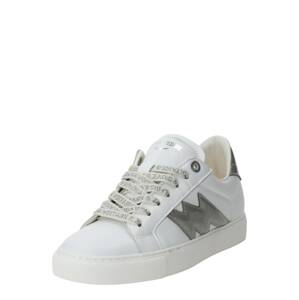 Zadig & Voltaire Rövid szárú sportcipők 'LA FLASH'  ezüst / fehér