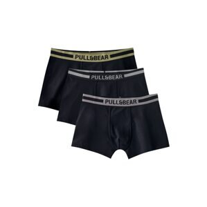 Pull&Bear Boxeralsók  szürke / khaki / fekete