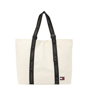 Tommy Jeans Shopper táska 'ESSENTIAL'  bézs / szürke / fekete