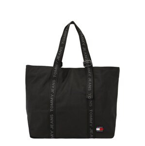 Tommy Jeans Shopper táska 'Essential'  kő / tűzpiros / fekete / fehér