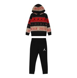 Jordan Jogging ruhák 'HOLIDAY'  sötét bézs / piros / fekete