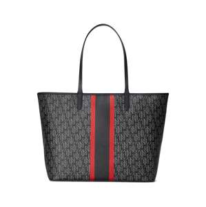 Lauren Ralph Lauren Shopper táska 'COLLINS'  világosszürke / piros / fekete