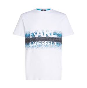 Karl Lagerfeld Póló ' Degrade '  kék / fehér
