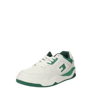 Tommy Jeans Rövid szárú sportcipők  zöld / fehér